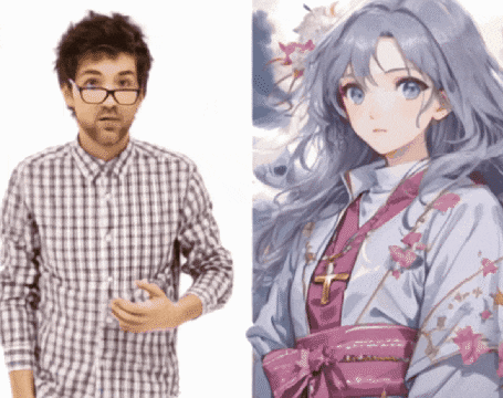 virtual girlfriend ai waifu kiss gif