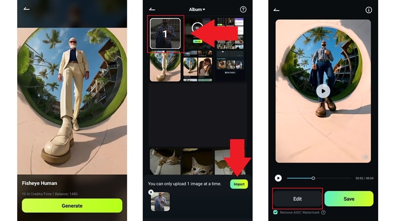 upload photo and generate a video
