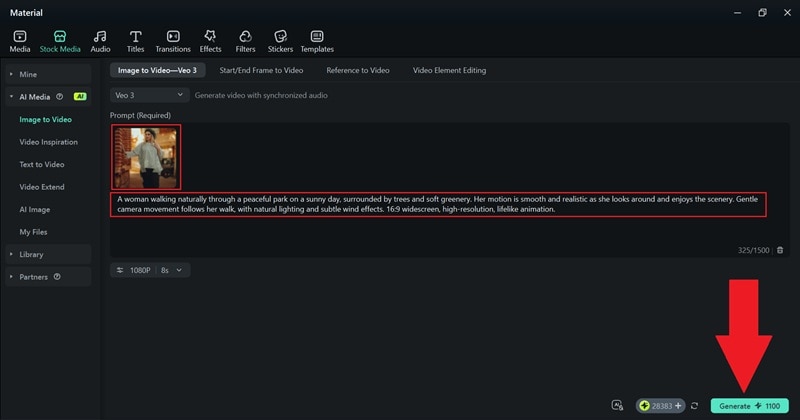 import photo and generate a video