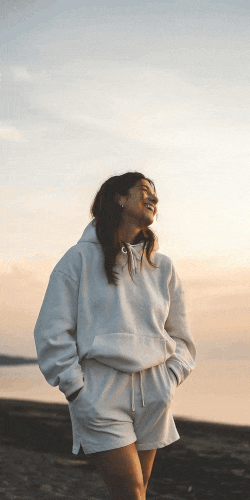 ai walking video on the beach