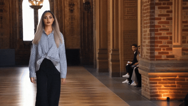 filmora ai walking video using template