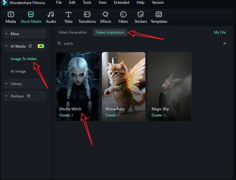 ai witch filter video template