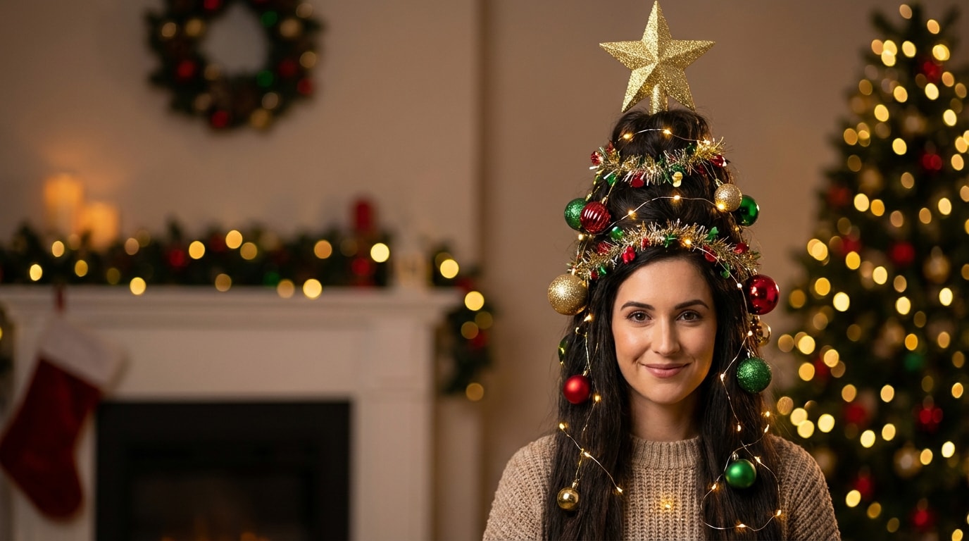 AI Christmas Tree Hair