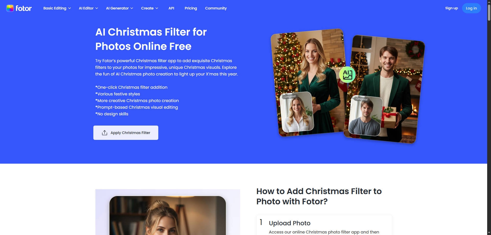 AI Christmas Tree Hair