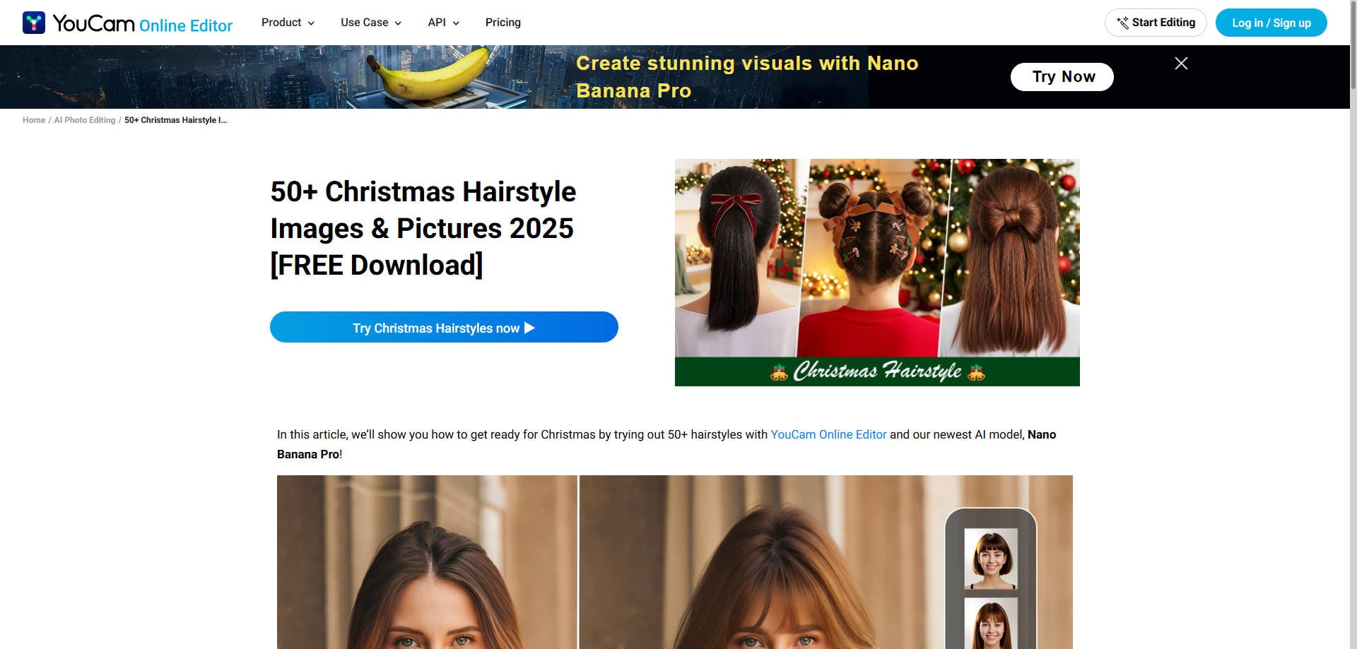 AI Christmas Tree Hair