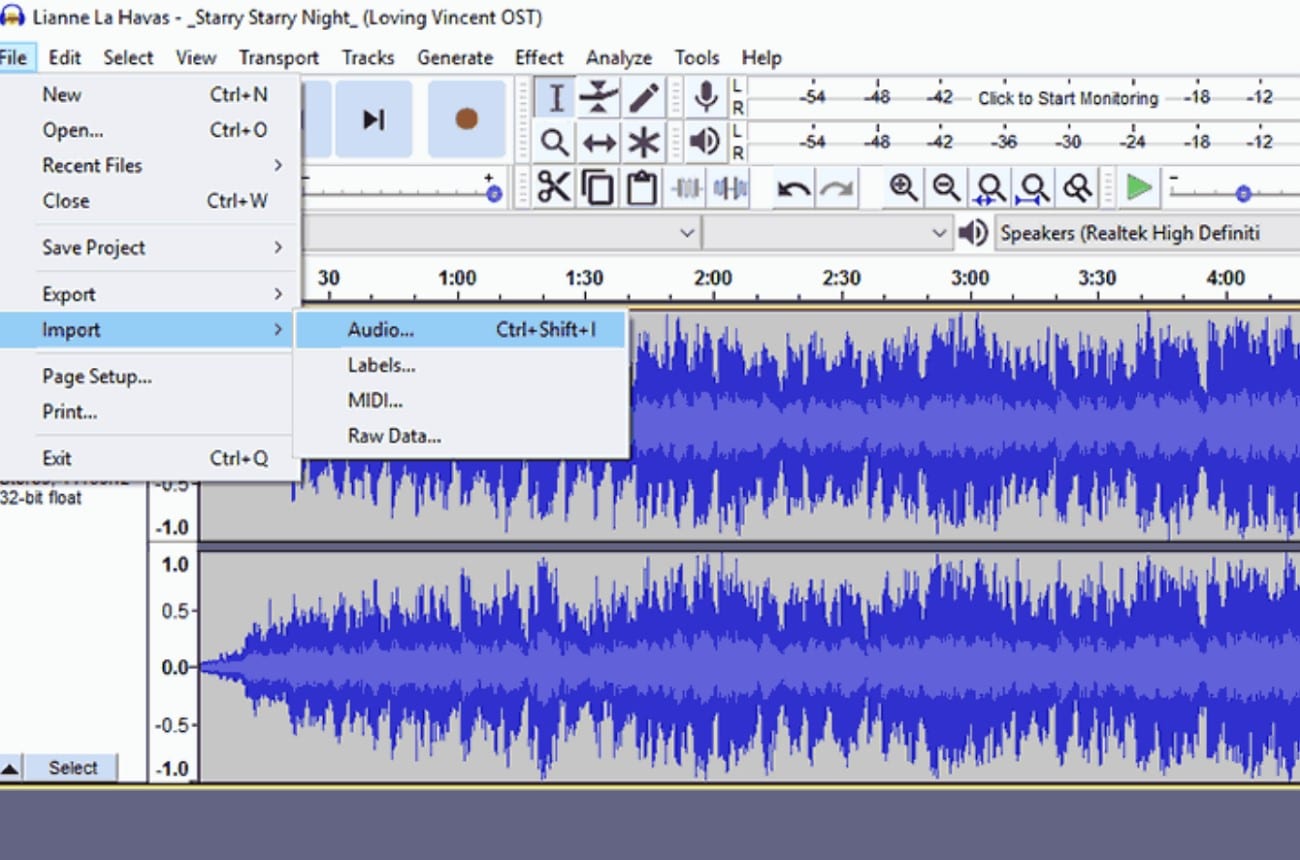 audacity aiff audio file converter