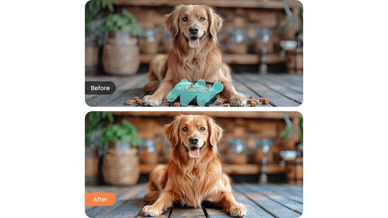 airbrush object removal feature