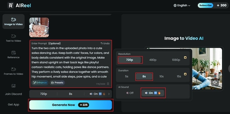 write prompt and generate ai video