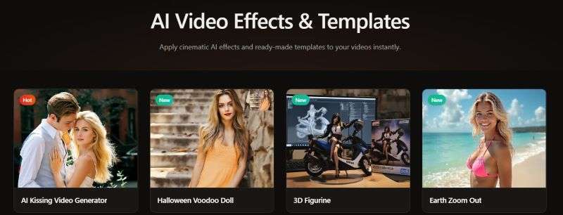 aleph ai video effects and templates