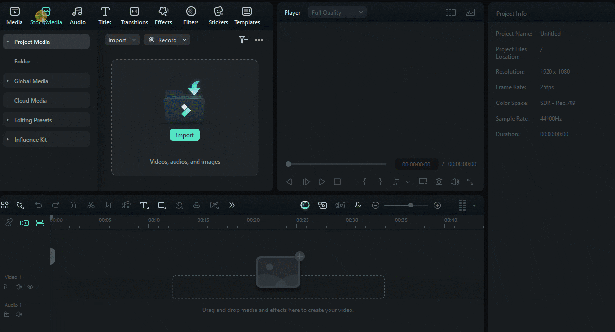 filmora desktop image to video