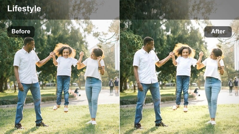 Same minimal room shown across different times of day