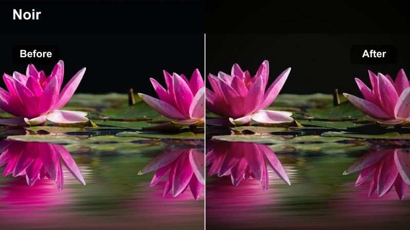 Narrow urban alley at night with deep shadows and greenish highlights creating a noir mood.