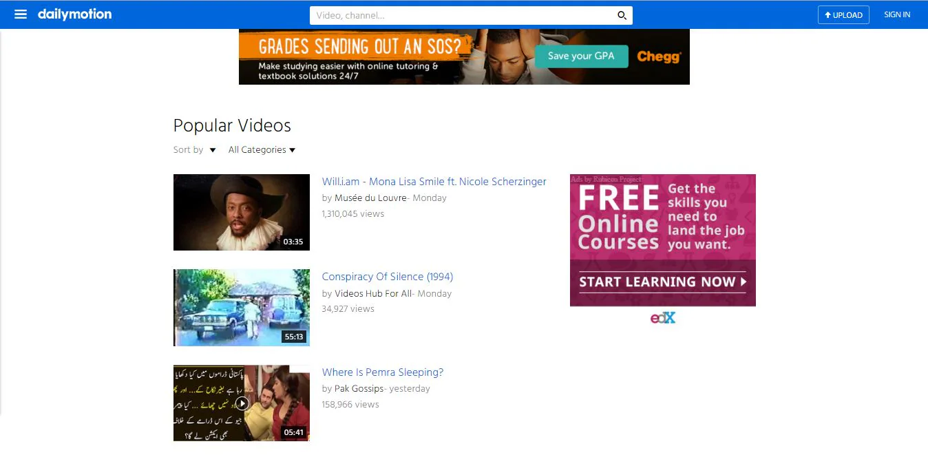 YouTune Alternatives - Dailymotion