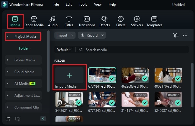 import your other clips