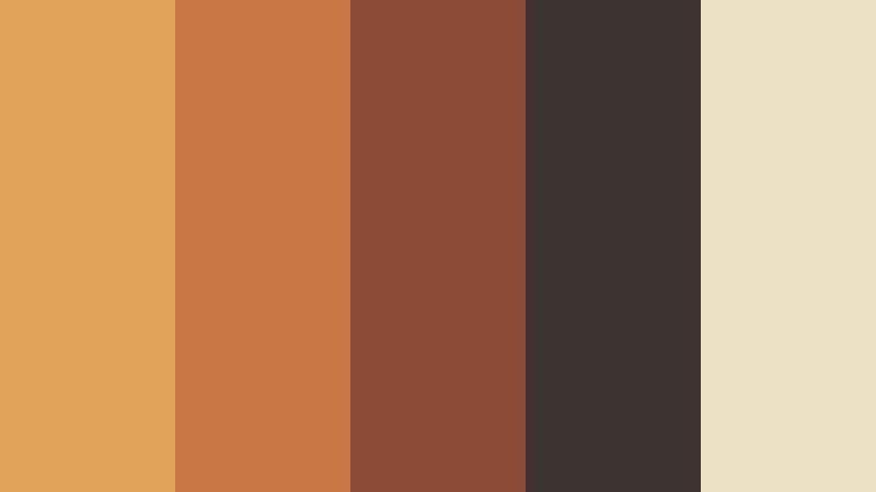 amber boulevard film look color color palette with hex codes