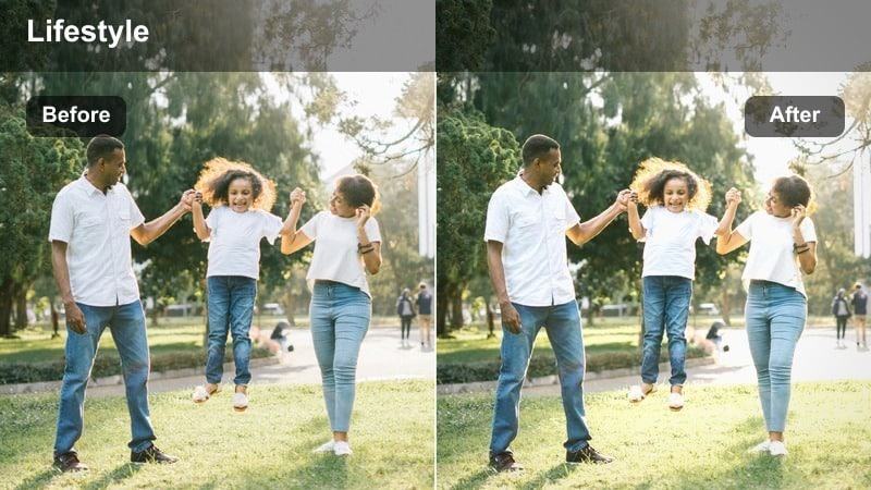 Evening living room with warm lamp light and a relaxed cinematic color grade.