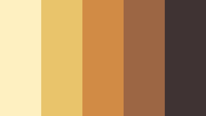 amber studio warm tone color color palette with hex codes