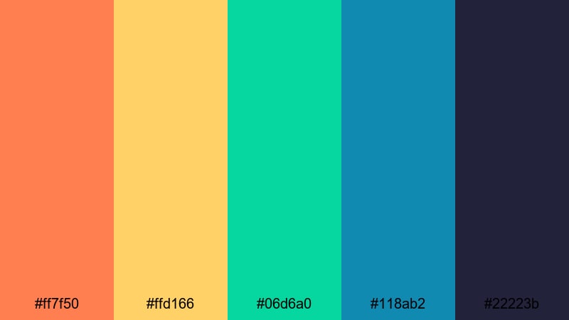 analog tv static retro 80s color palette with hex codes