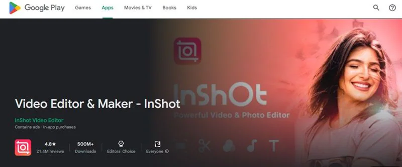 split videos using inshot app