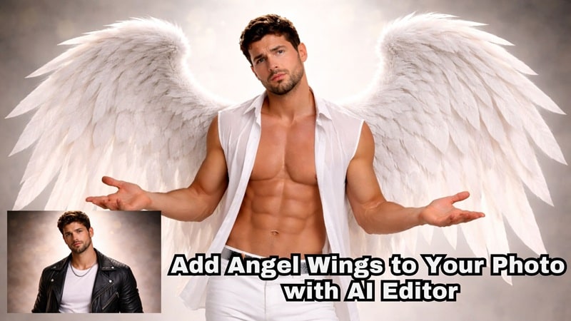use angel wings photo editor