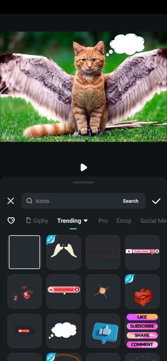 add sticker in filmora
