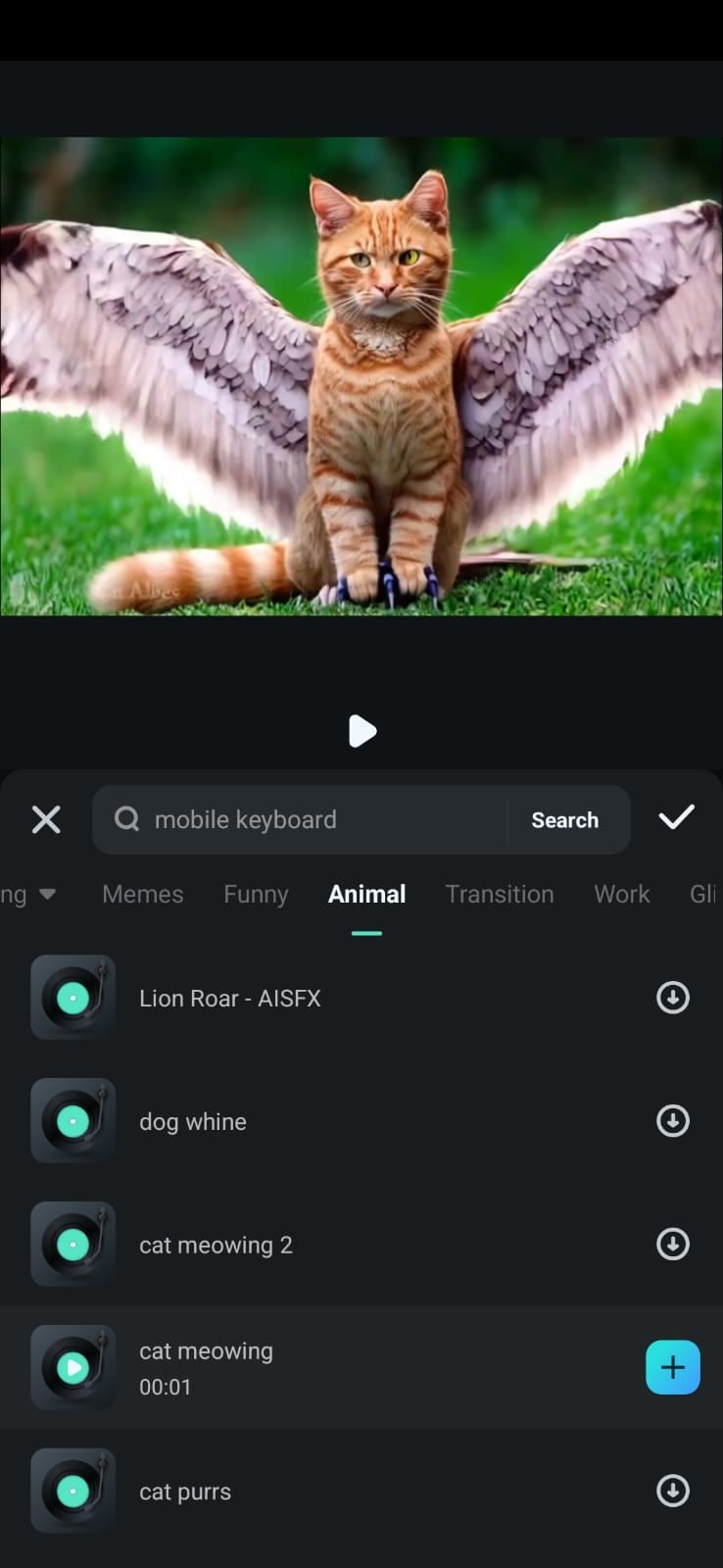 add sound effect in filmora