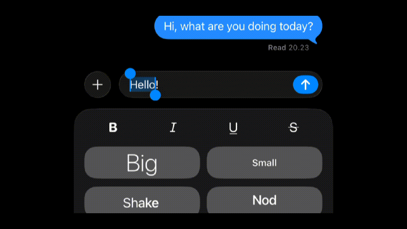 how to animate text on iphone