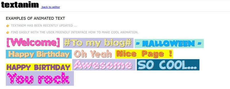 textanim text animated gif generator tool