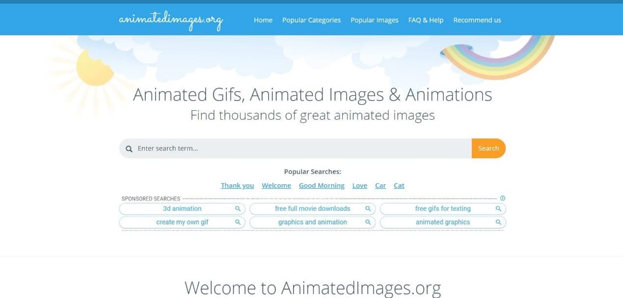 Animated Images Webseite