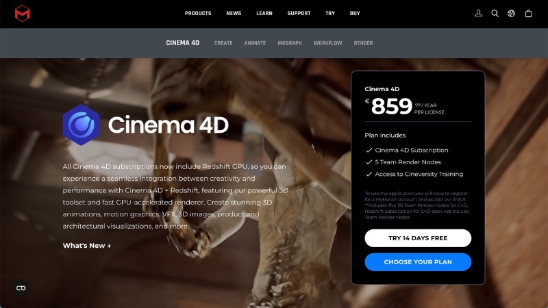 cinema 4d to create animated letters