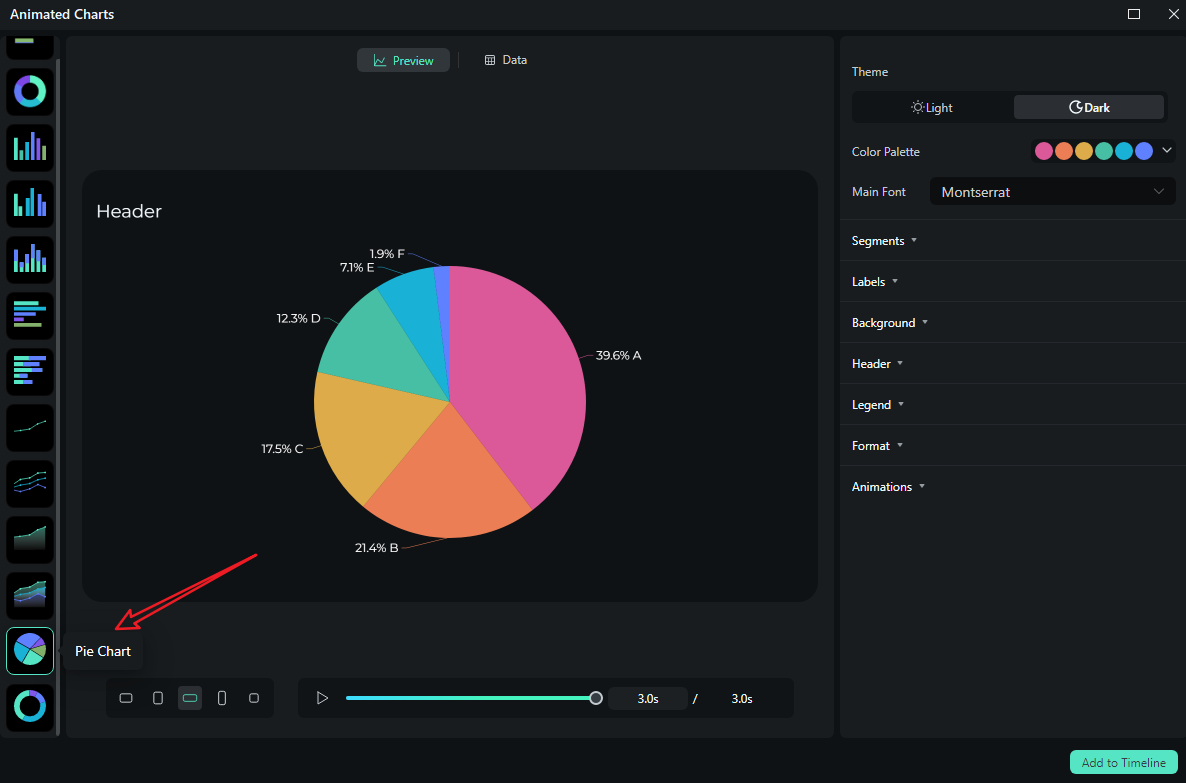 pick a pie chart template