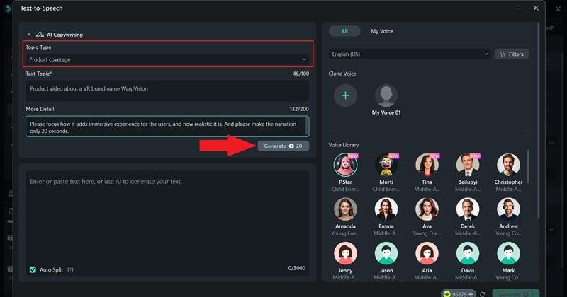 use ai copywriting to write scripts