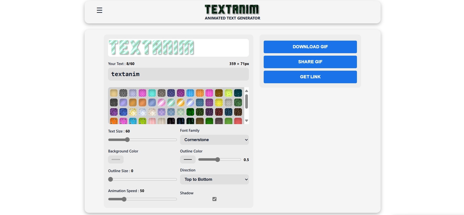 textanim animated text maker