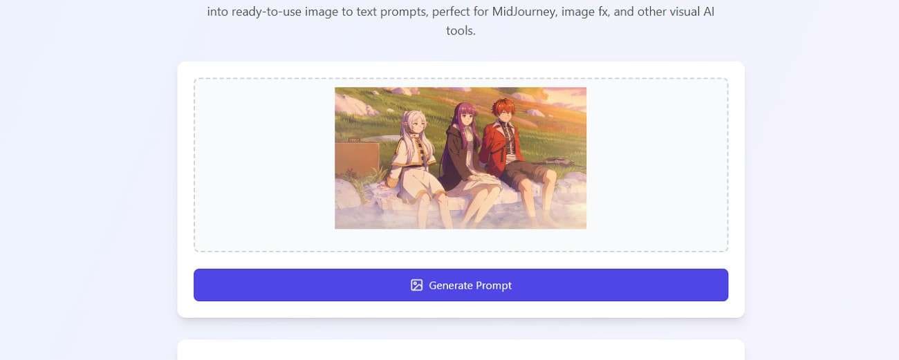 generateprompt AI アニメ画像→プロンプト
