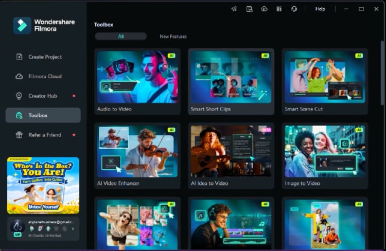 filmora ai toolbox