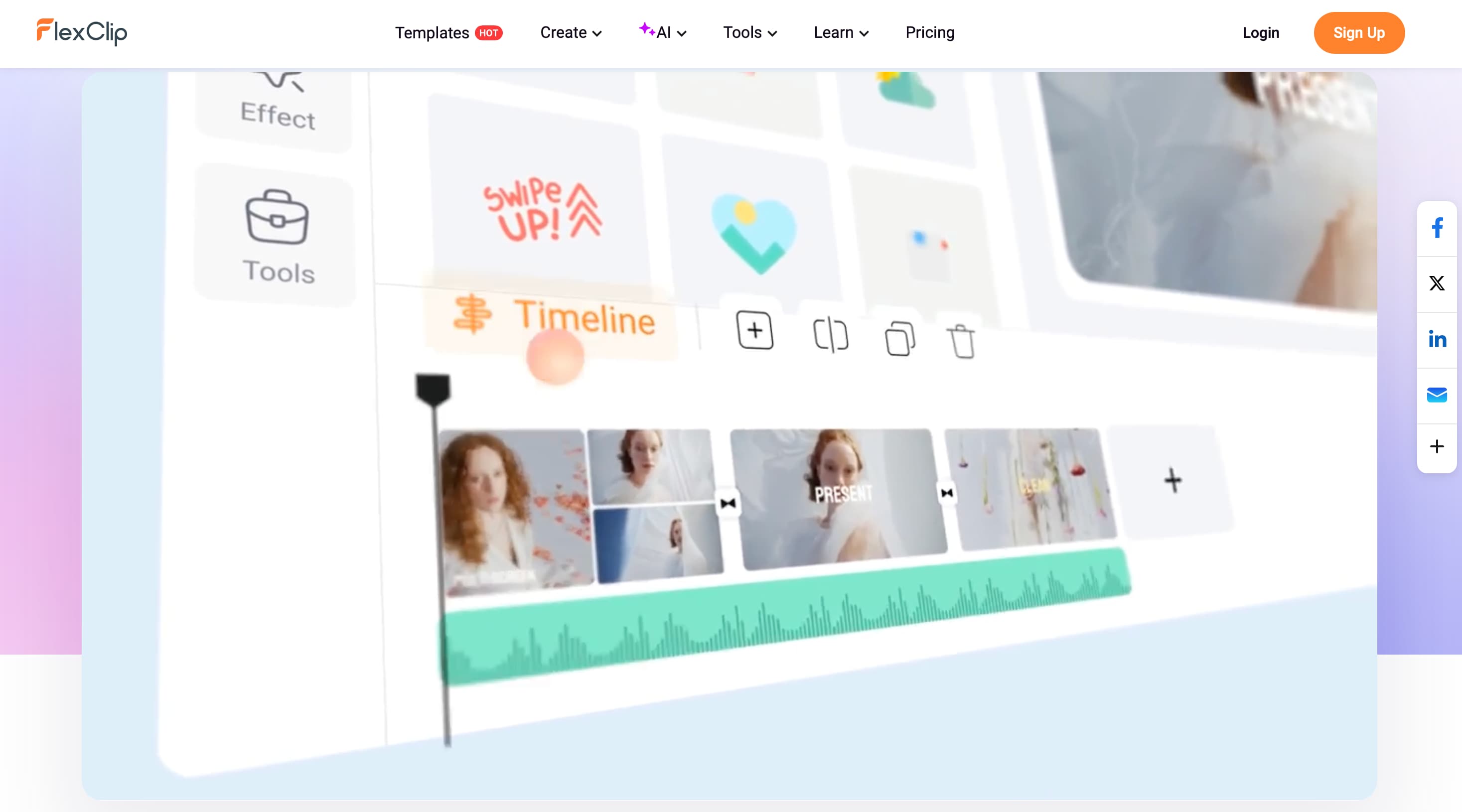 flexclip anime music video maker