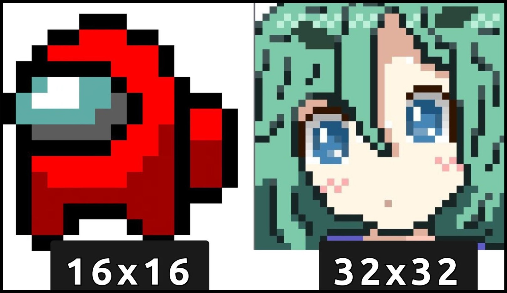 anime pixel art 16x16