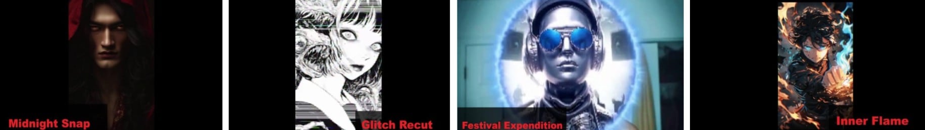 action-packed anime template