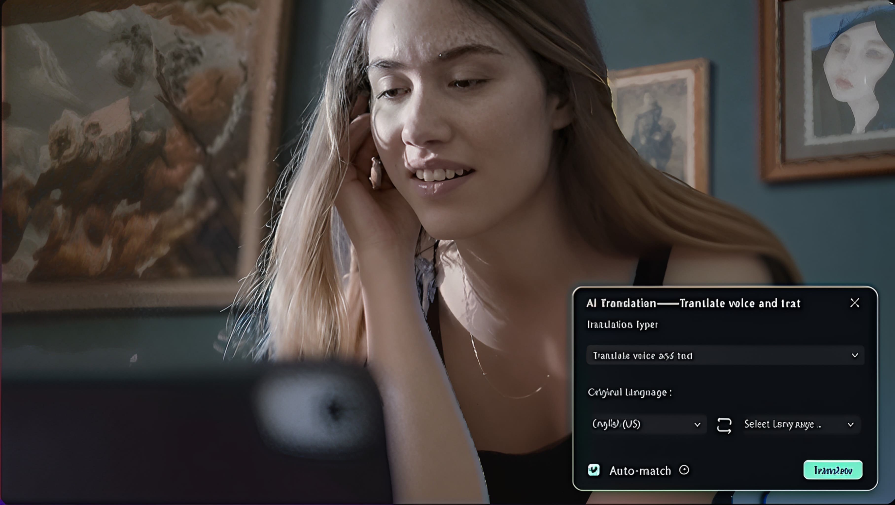Filmora video translator