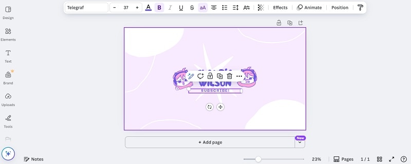 customize anime youtube banner elements