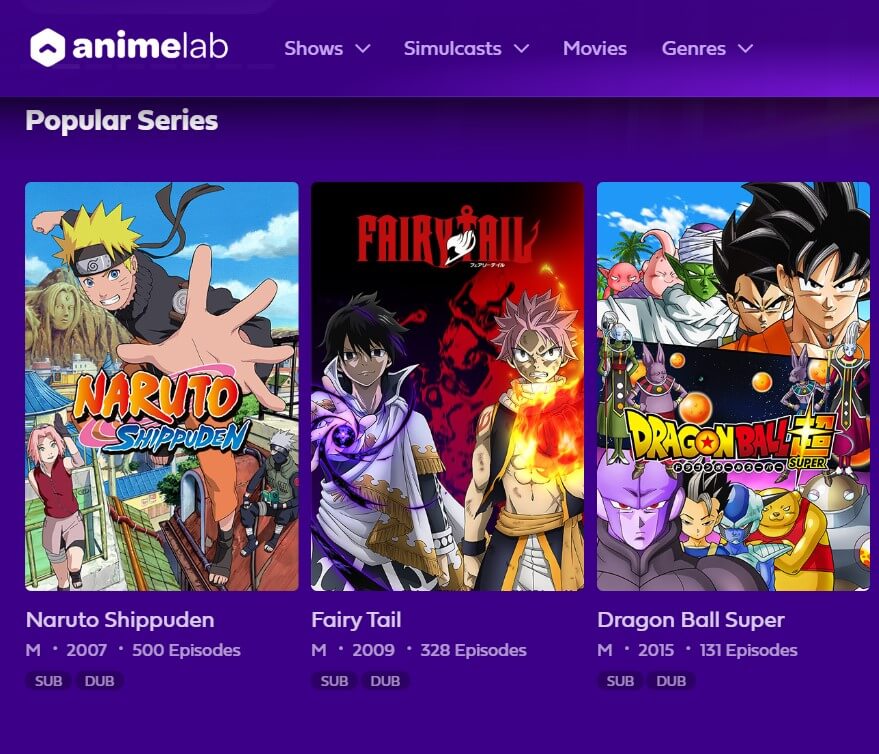 animelab anime website