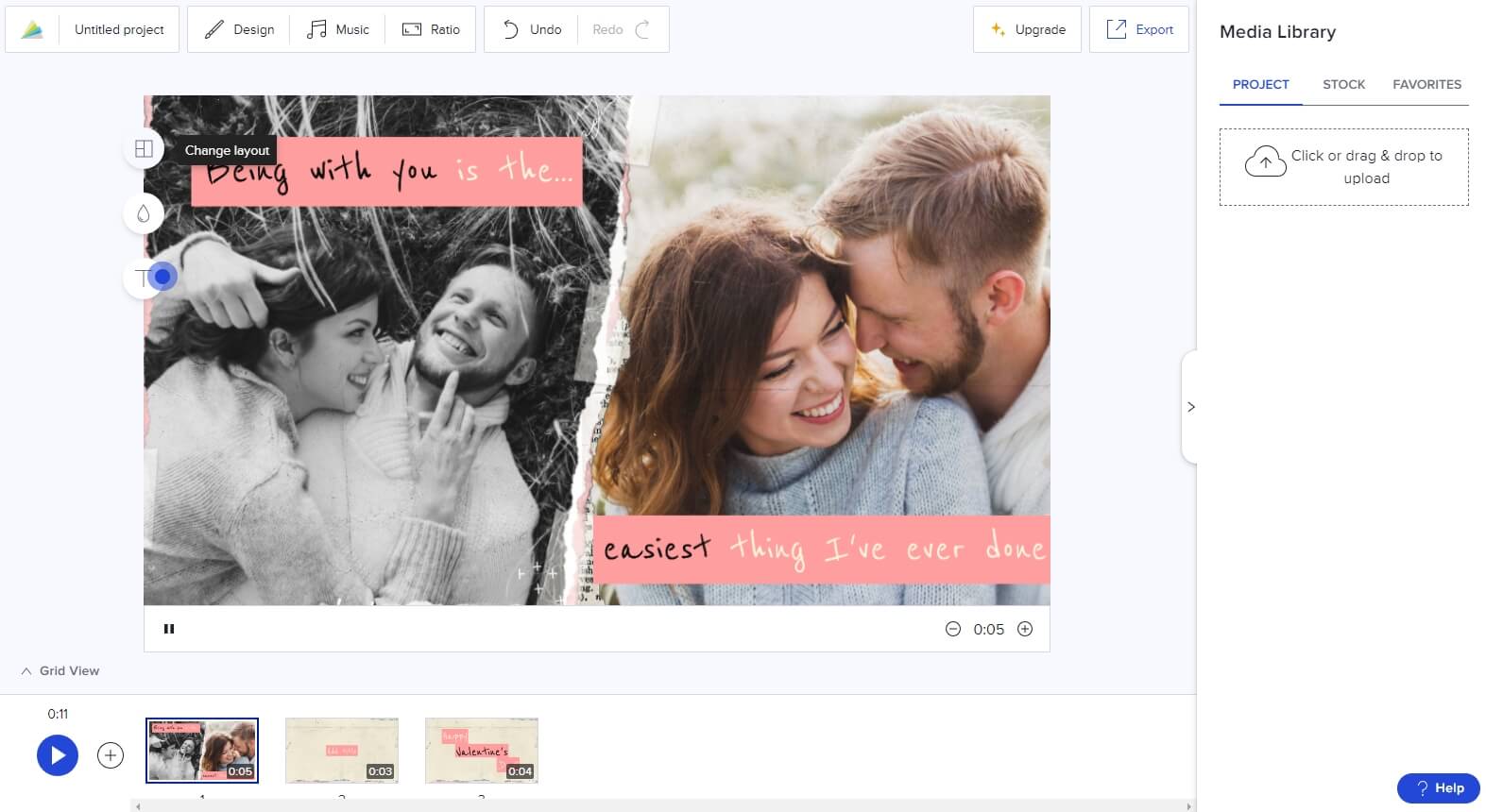 Animoto online valentine's day video maker