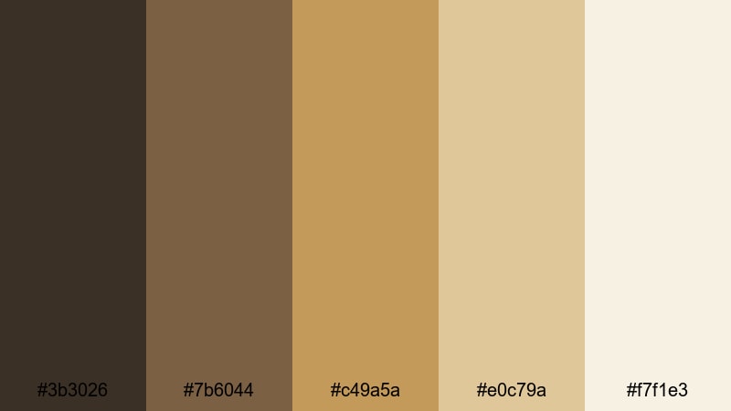 antique brass salon steampunk color palette with hex codes