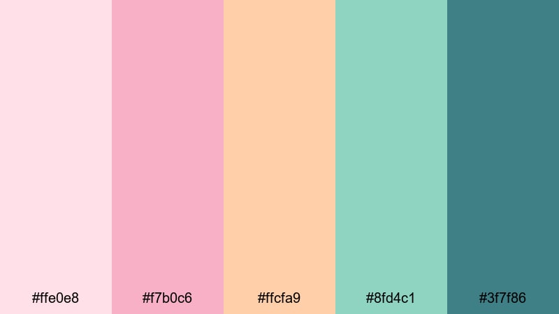 aphrodites seafoam whisper greek mythology color palette with hex codes