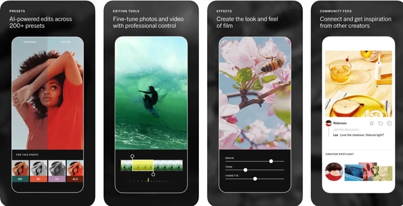 vsco photo editing app