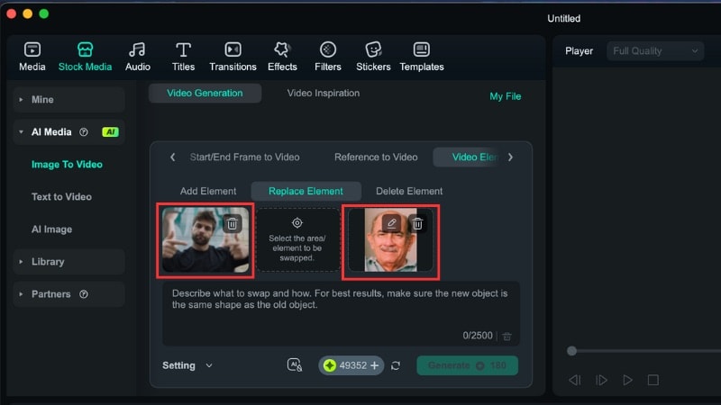 upload video and image for swap
