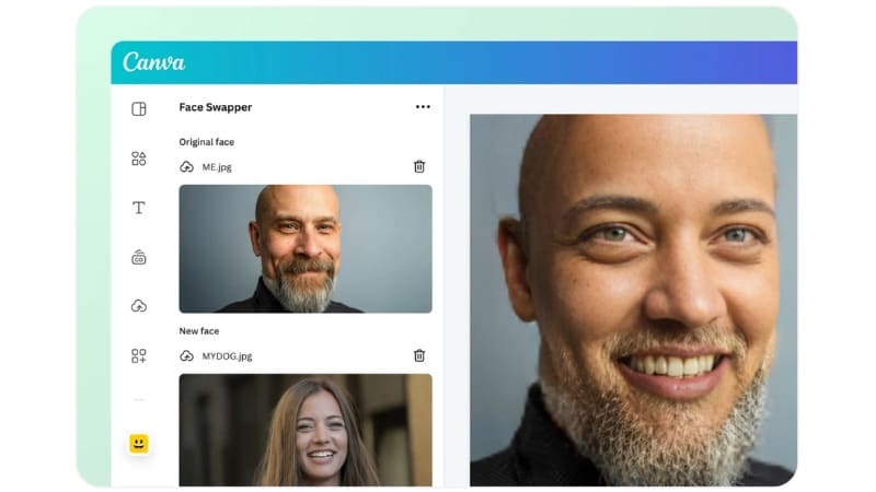 canva face swap magic studio