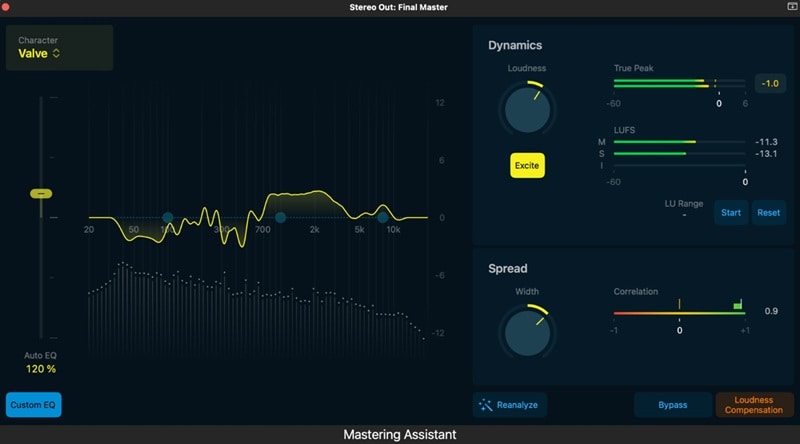 logic pro mastering assistant