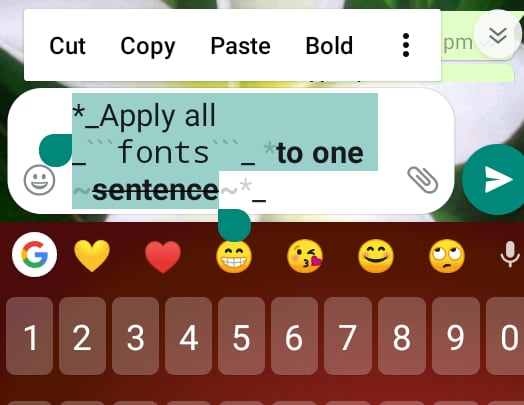 Apply All Whatsapp Font Tricks