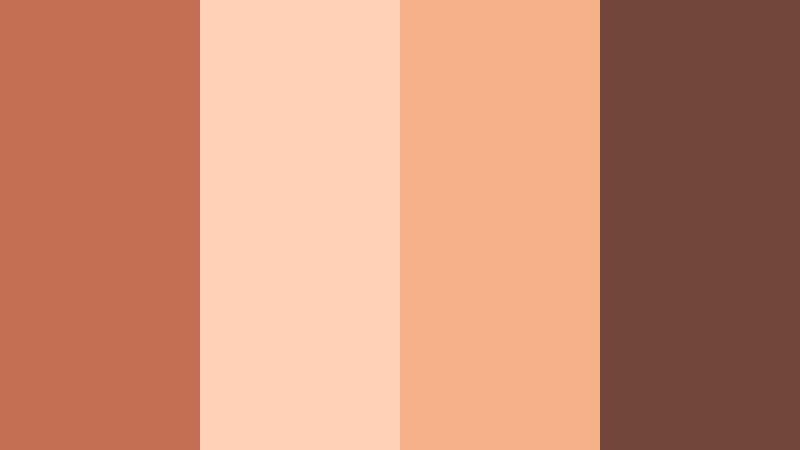 apricot balcony evening sunbaked clay color palette with hex codes